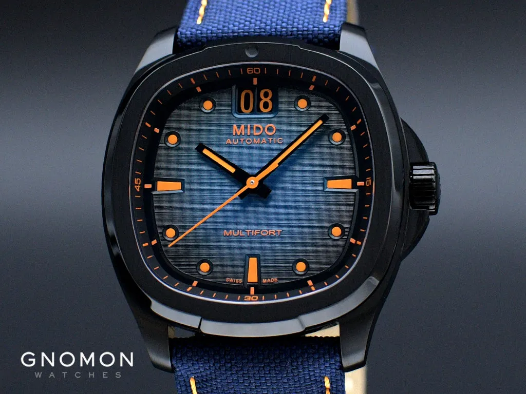 Multifort TV Big Date PVD Blue Ref. M049.526.37.041.00
