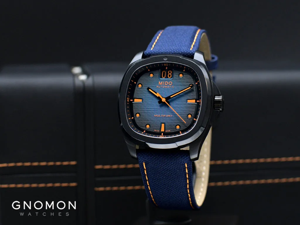 Multifort TV Big Date PVD Blue Ref. M049.526.37.041.00