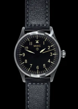 MWC Classic 40mm Stainless Steel Aviator Watch with Hybrid Movement and 100m Water Resistance