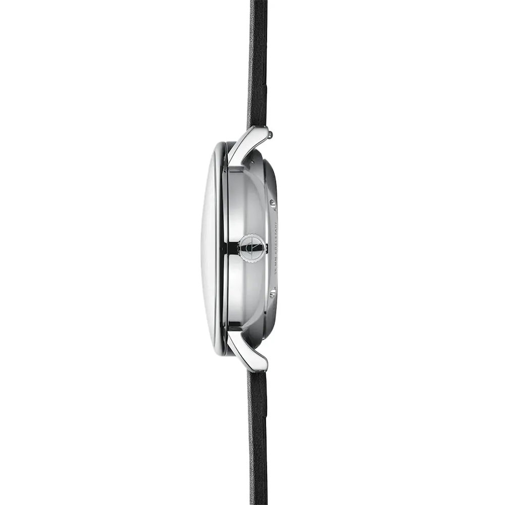 Naos Automatik 38mm - Black on Black Leather Strap