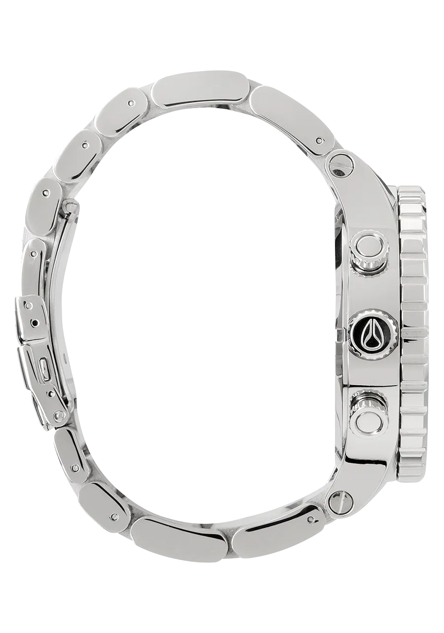 Nixon 51-30 Chrono Stainless Steel White Dial Mens Watch A083-488-00