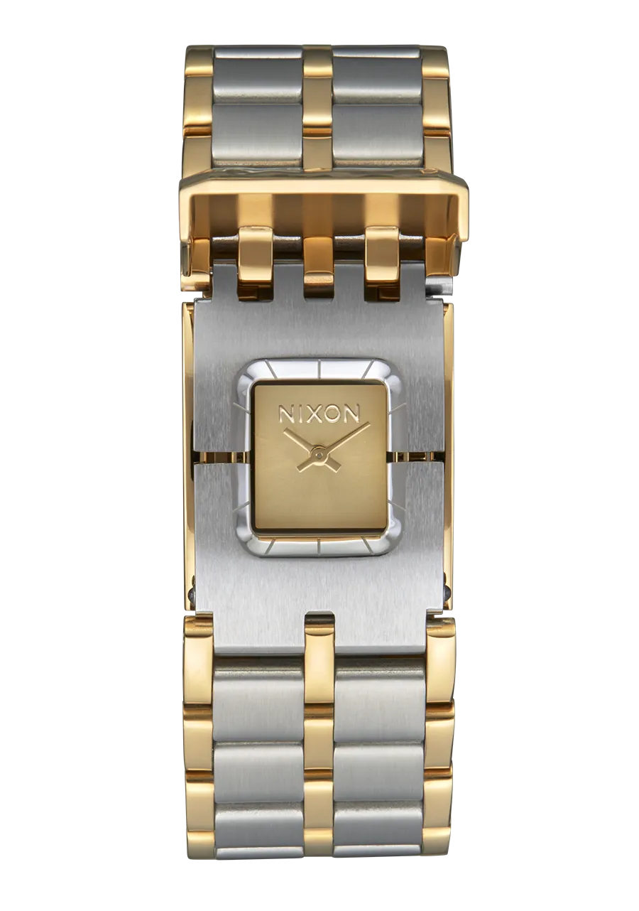 Nixon Confidante Stainless Steel Gold Dial Womens Watch A1362-1921-00
