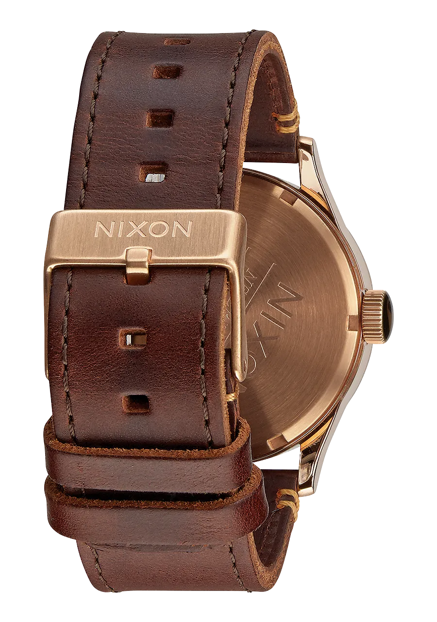 Nixon Sentry Leather Brown Dial Mens Watch A105-2001-00