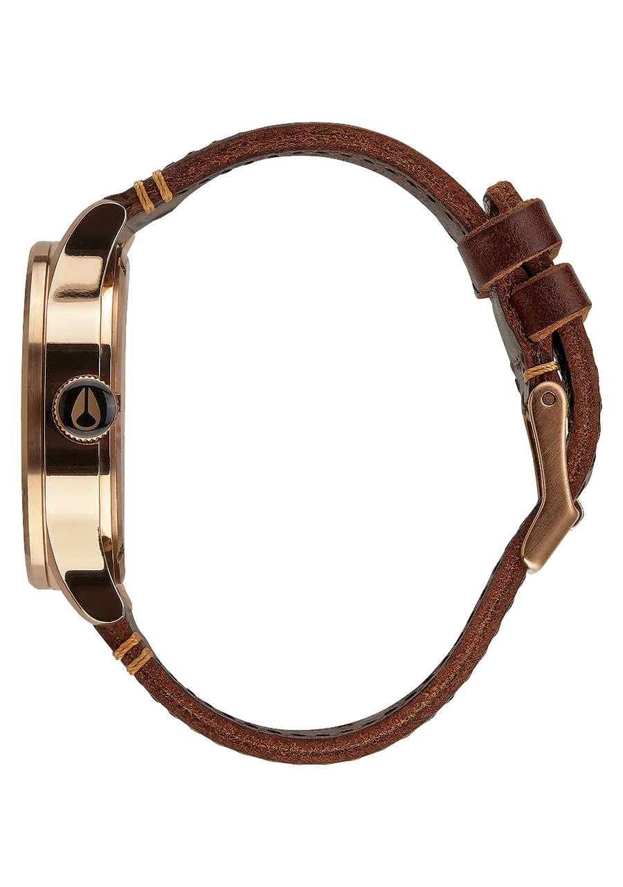Nixon Sentry Leather Brown Dial Mens Watch A105-2001-00
