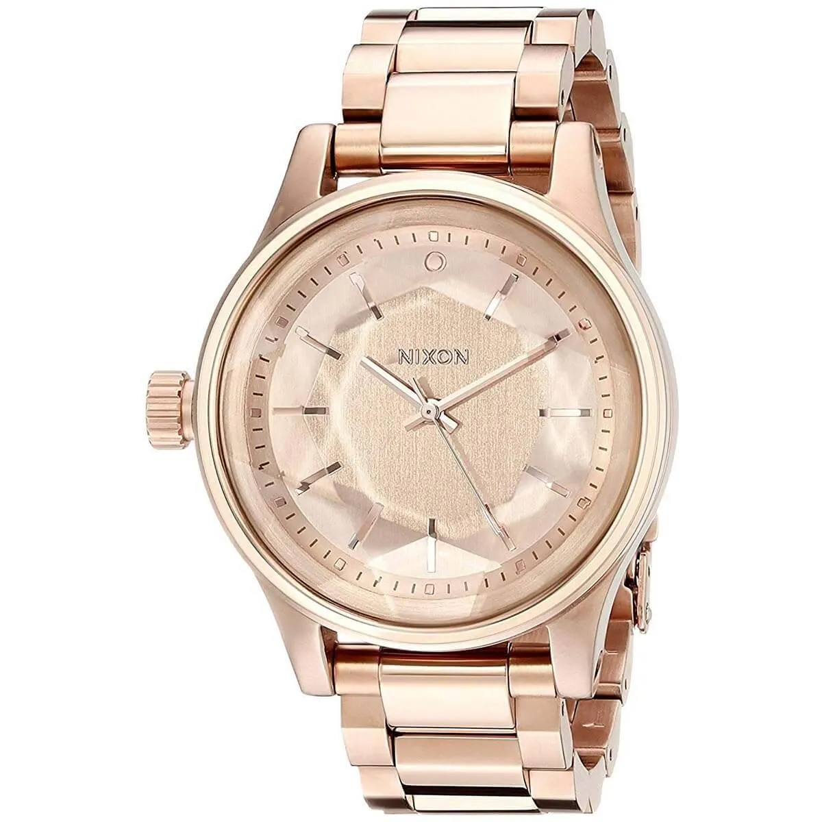 Nixon Women's Quartz Watch - Facet 38 Rose Gold Dial Stainless Steel Bracelet | A409897
