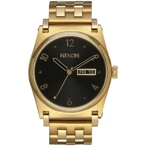Nixon Women's Quartz Watch - Jane Black Dial Yellow Gold Bracelet | A954510