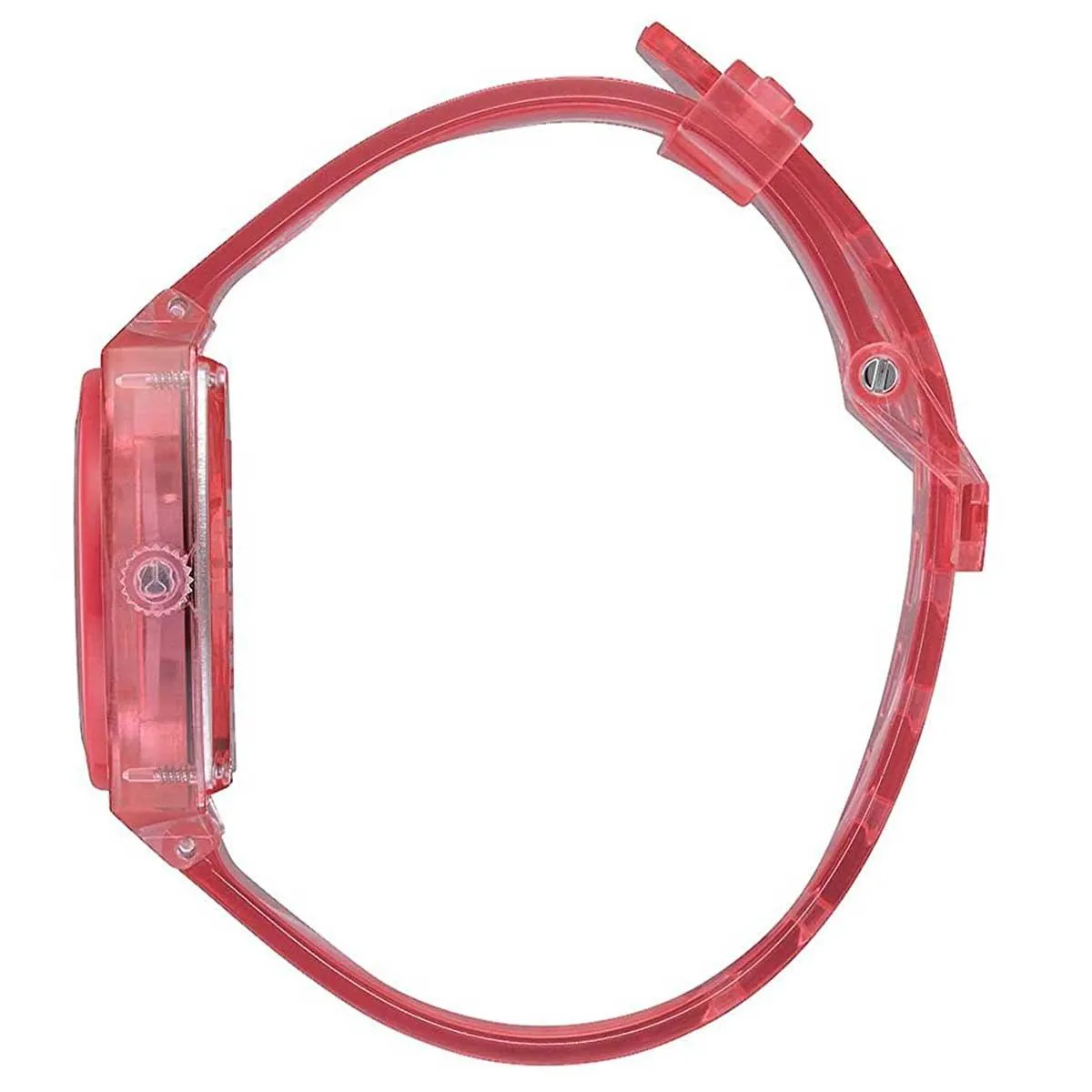 Nixon Women's Quartz Watch - Medium Time Teller Transparent Pink Strap | A1215685