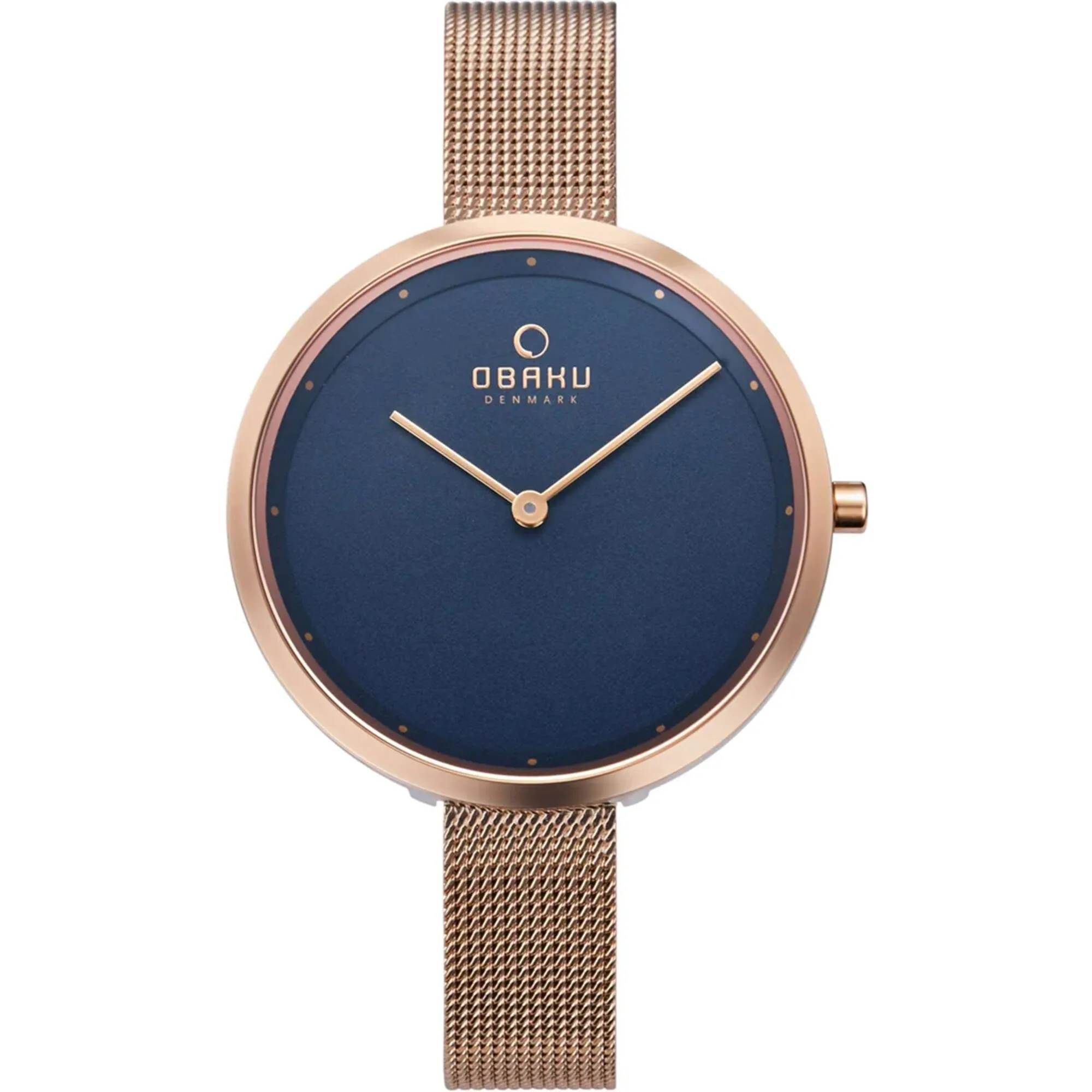 Obaku Women's Watch - Classic Quartz Blue Dial Stainless Steel Bracelet | V227LXVLMV