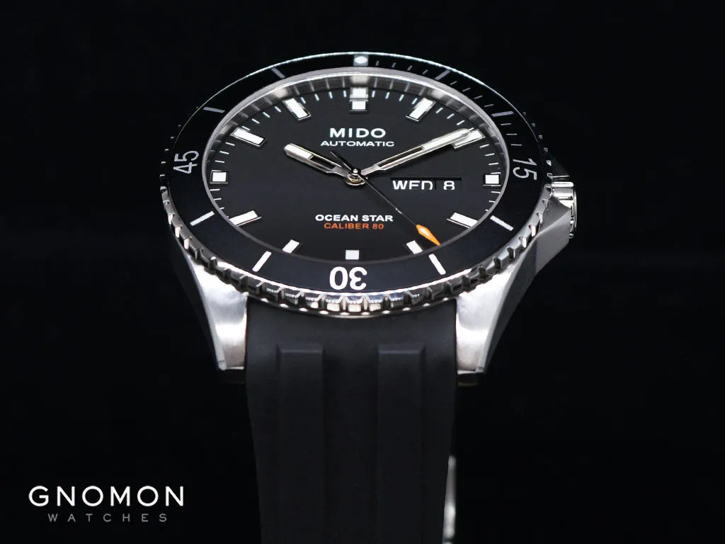 Ocean Star Captain Black - Rubber Ref. M026.430.17.051.00