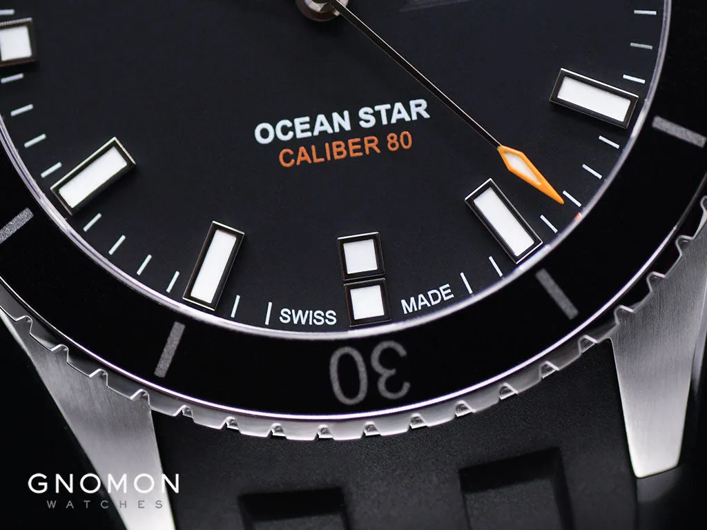 Ocean Star Captain Black - Rubber Ref. M026.430.17.051.00