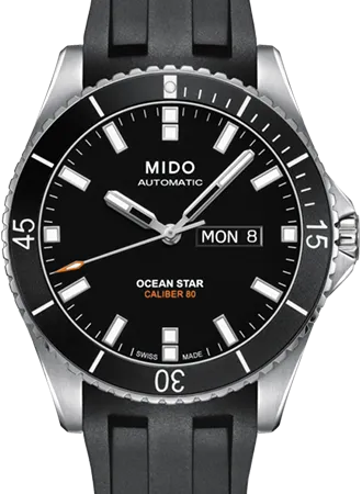 Ocean Star Captain Black - Rubber Ref. M026.430.17.051.00