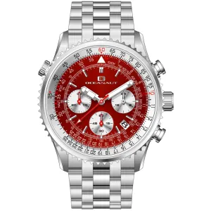 Oceanaut Men's Flight Red Dial Watch