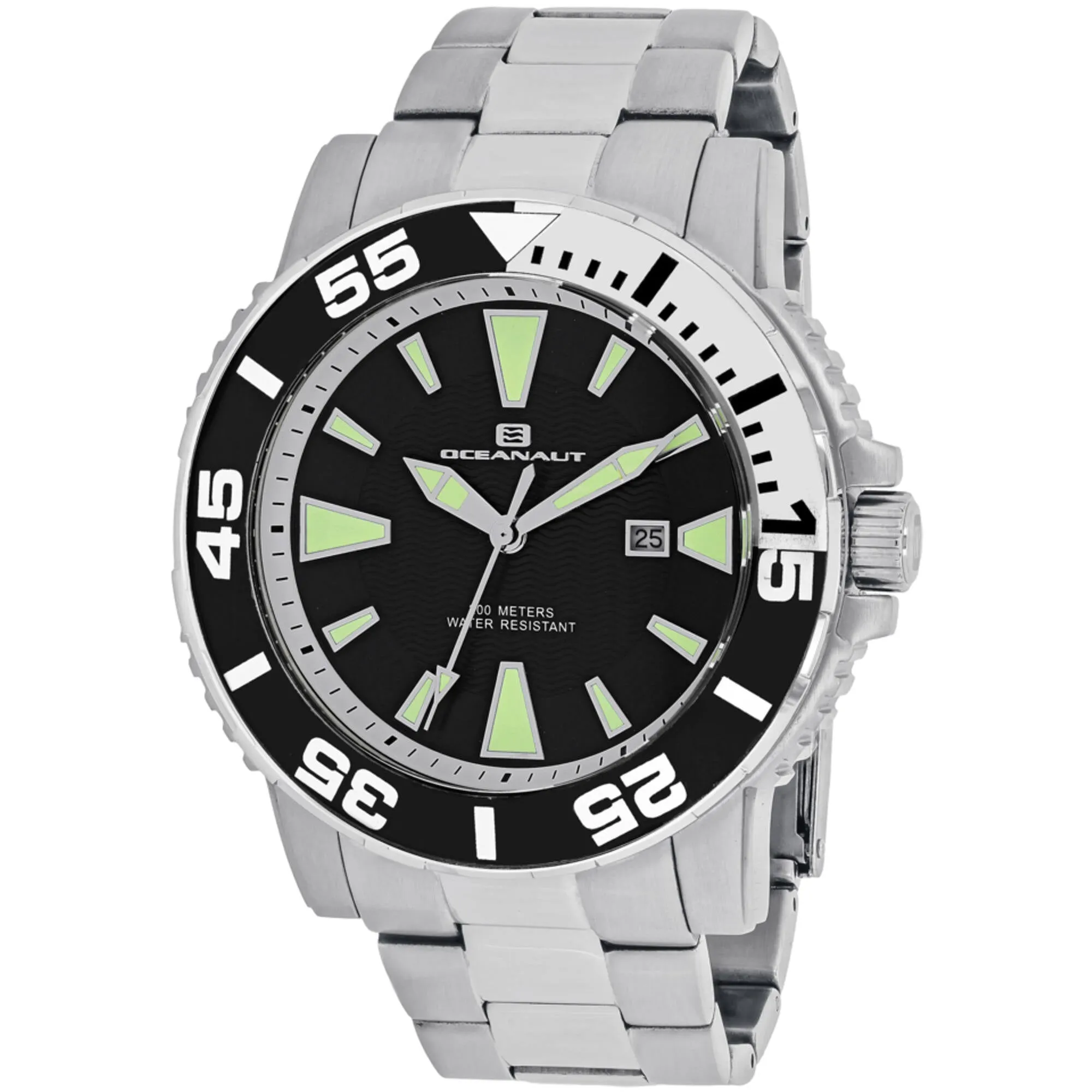 Oceanaut Men's Watch - Marletta Quartz Black Dial Stainless Steel Bracelet | OC2911