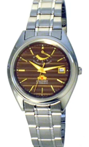 Orient CFD00002T Men's Brown Dial SS Automatic Watch with Power Reserve