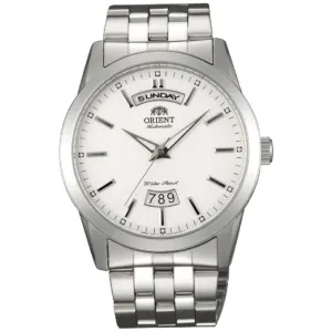 Orient EV0S003W Men's Union White Dial Stainless Steel Automatic Power Reserve Watch