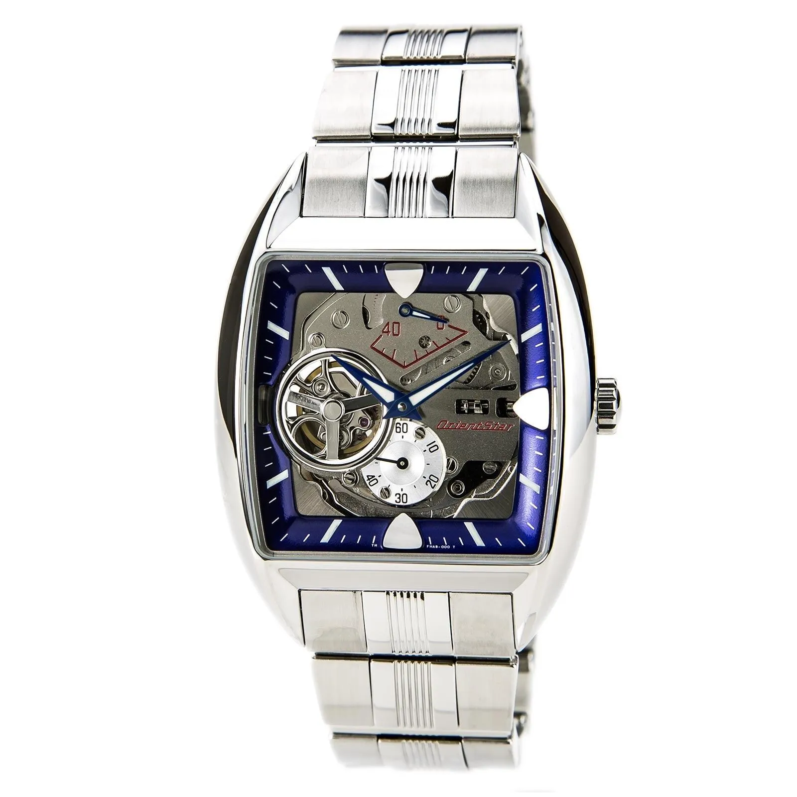 Orient FHAB001D Men's Retro Future Car Blue Dial Automatic Power Reserve Watch