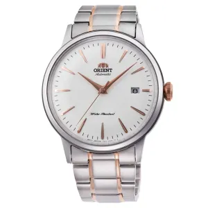 Orient Men's Automatic Watch - Classic White Dial Two Tone Bracelet | RA-AC0004S10A