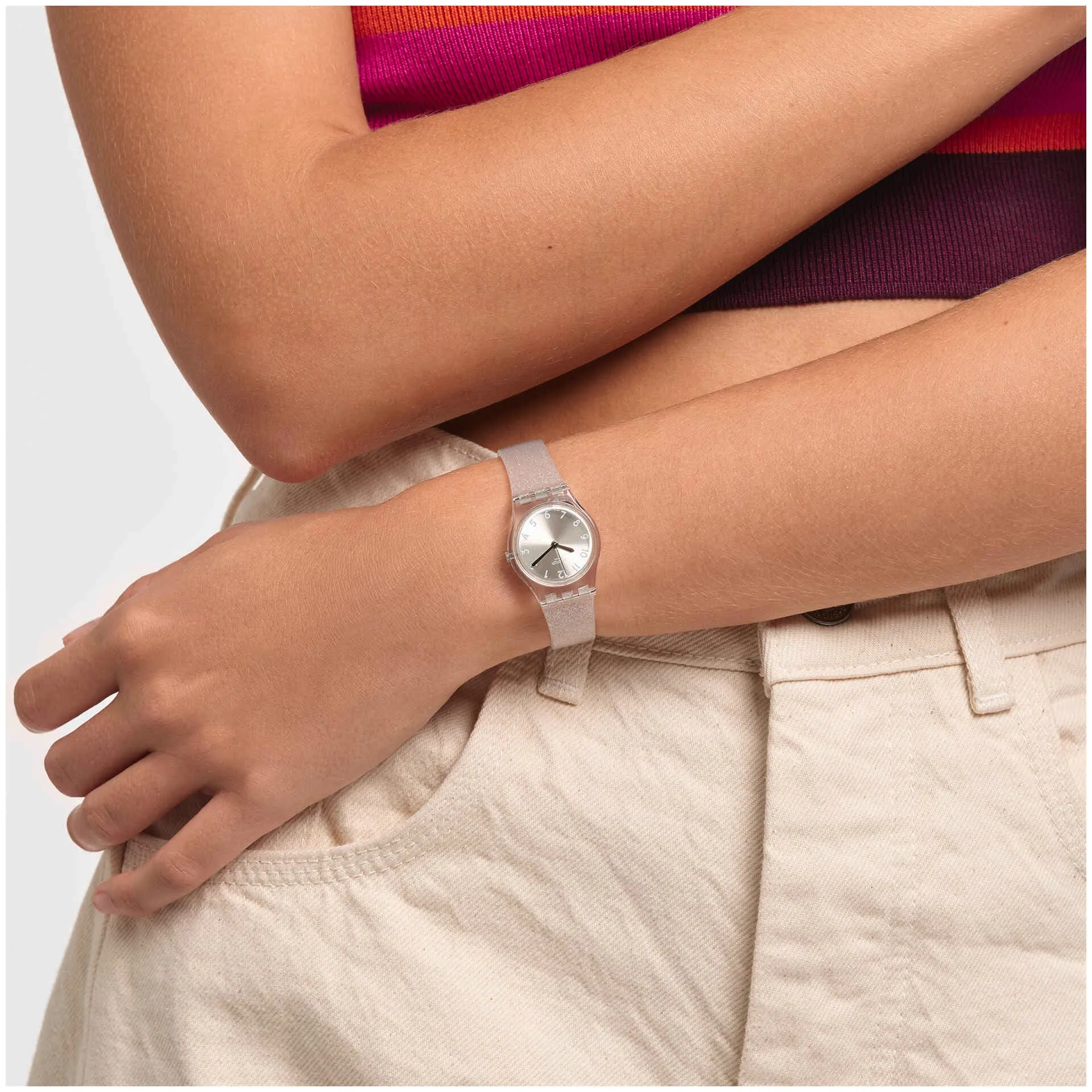 Orologio Swatch Silver Glistar Too