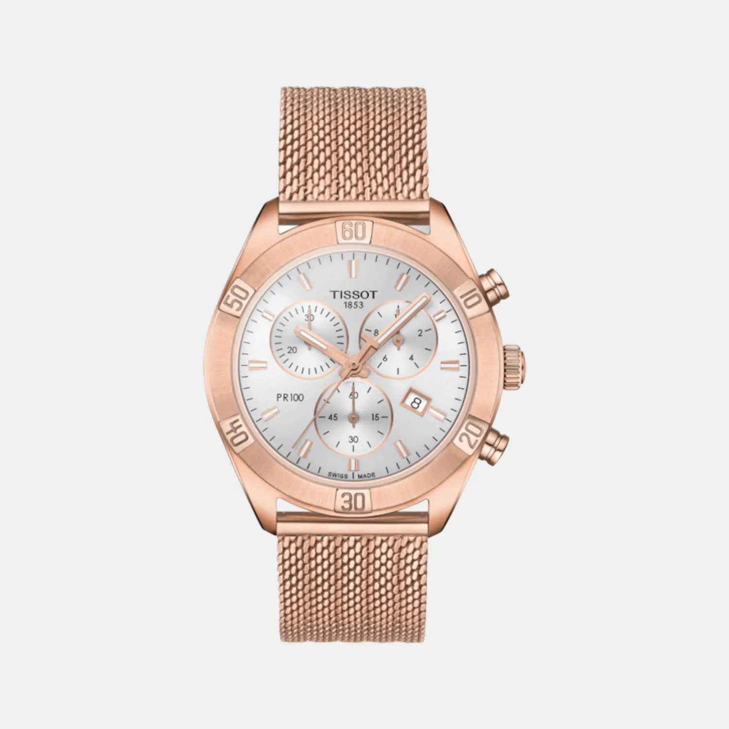 PR 100 Chronograph Women Analog Stainless Steel Watch T1019173303100