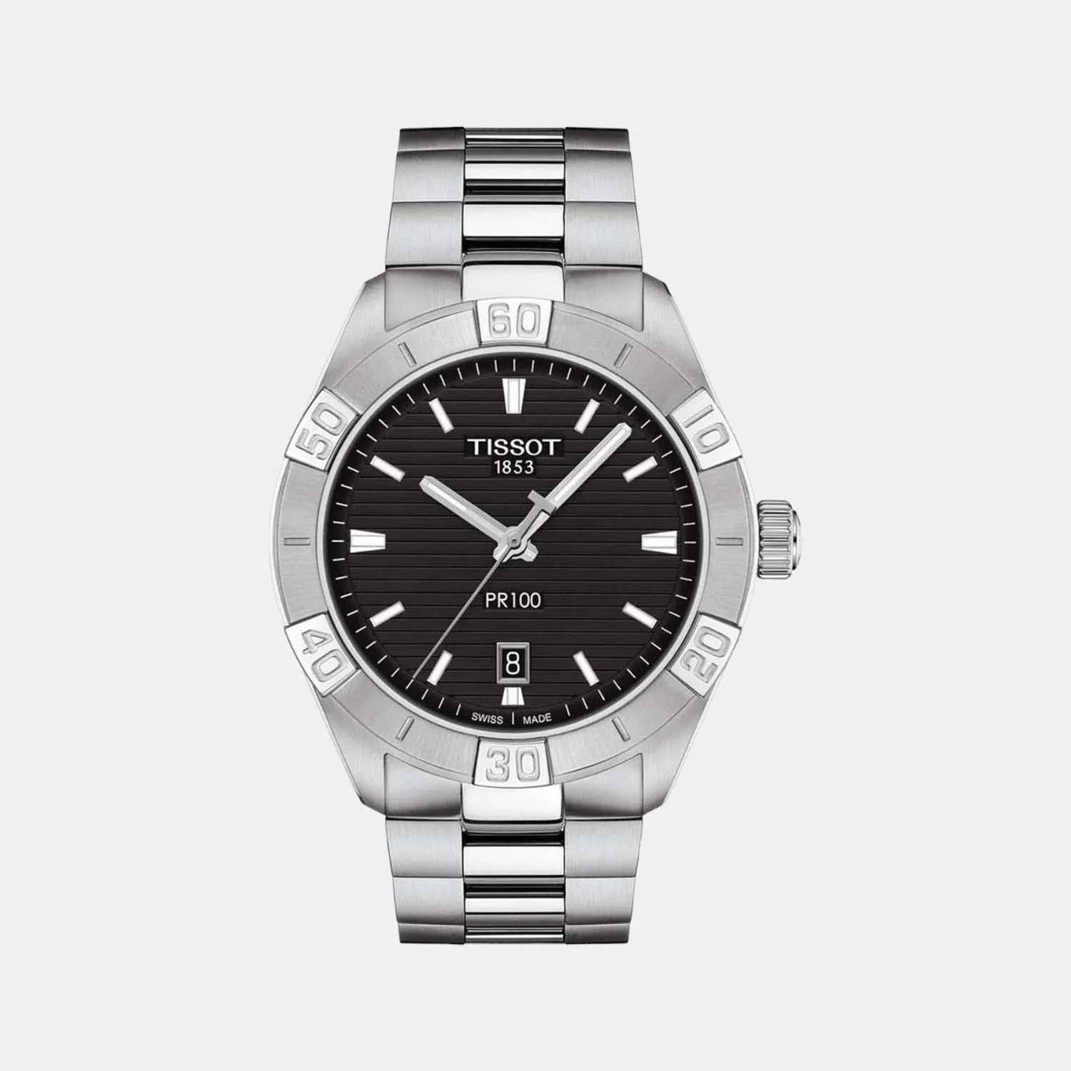 PR 100 Men Analog Stainless Steel Watch T1016171105100