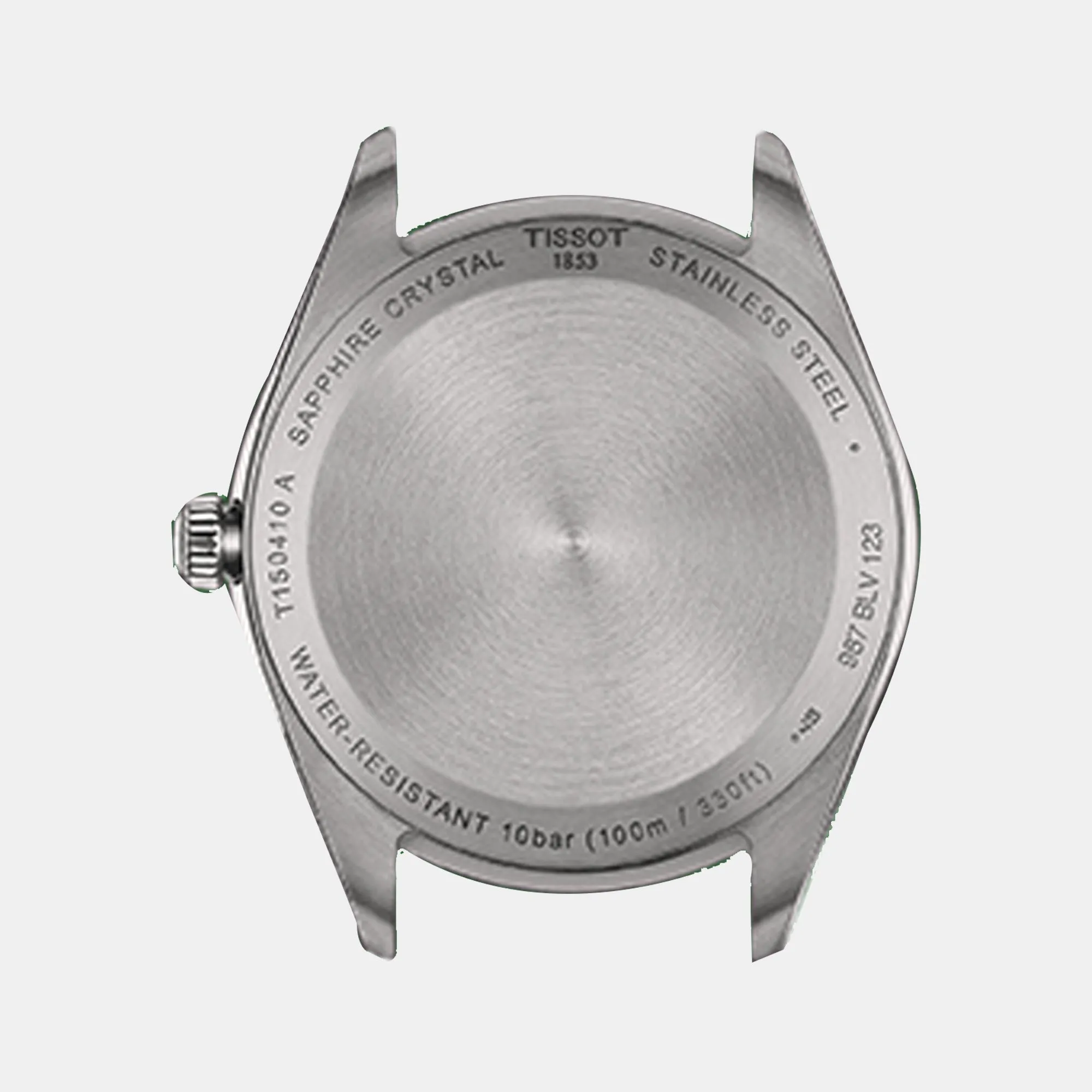 PR 100 Men Black Analog Stainless Steel Watch T1504101105100