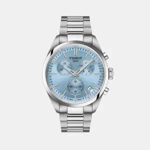 PR 100 T-Classic Men Chronograph Ice Blue Dial Quartz Stainless Steel Watch T1504171135100