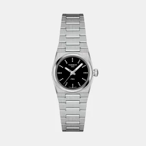 PRX Women Quartz Black Dial Analog Stainless Steel Watch T1370101105600