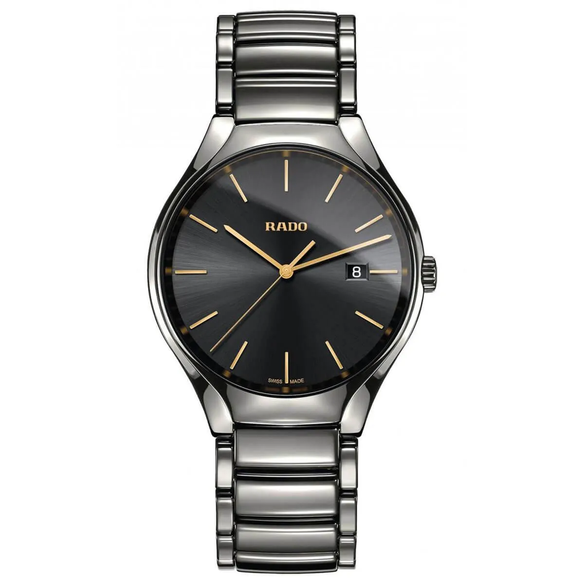 Rado Men's Quartz Watch - True Silver Tone Ceramic Bracelet | R27239152