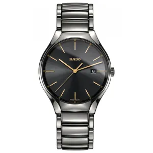 Rado Men's Quartz Watch - True Silver Tone Ceramic Bracelet | R27239152