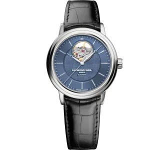 Raymond Weil Men's Automatic Watch - Maestro Blue and Silver Dial | 2827-STC-50001