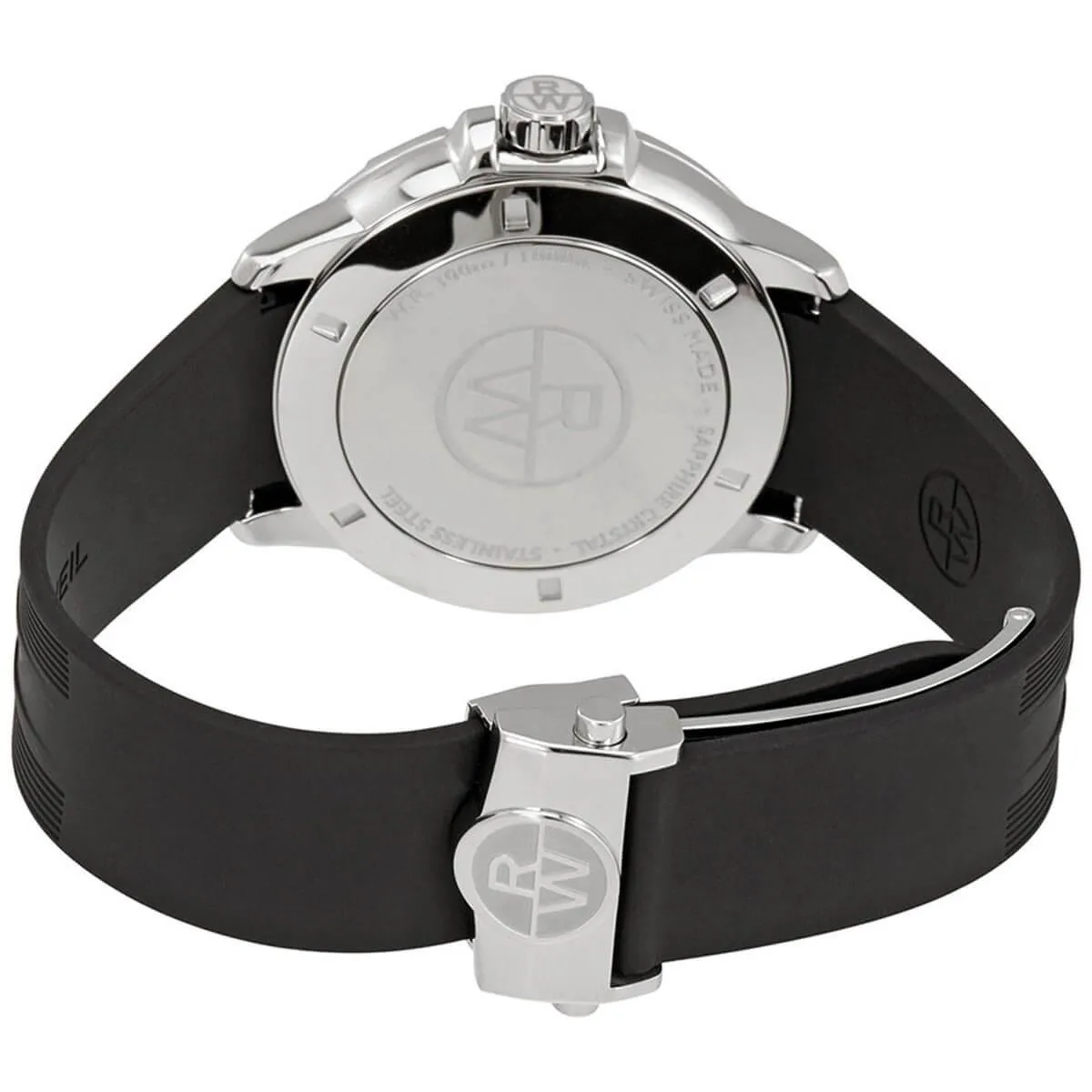 Raymond Weil Men's Quartz Watch - Tango Black Dial Rubber Strap | 8160-SR2-20001