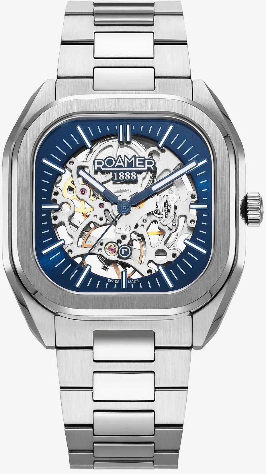 Roamer Mechano Blue Skeleton Watch