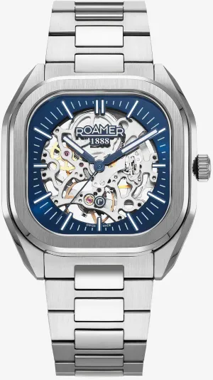 Roamer Mechano Blue Skeleton Watch