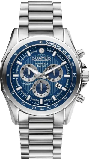 Roamer Rockshell Mark III Chrono Blue Watch