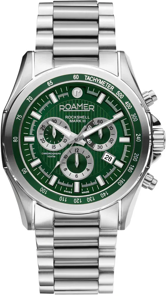 Roamer Rockshell Mark III Chrono Green Watch