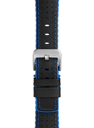 Robby Blue Leather Rubber Strap