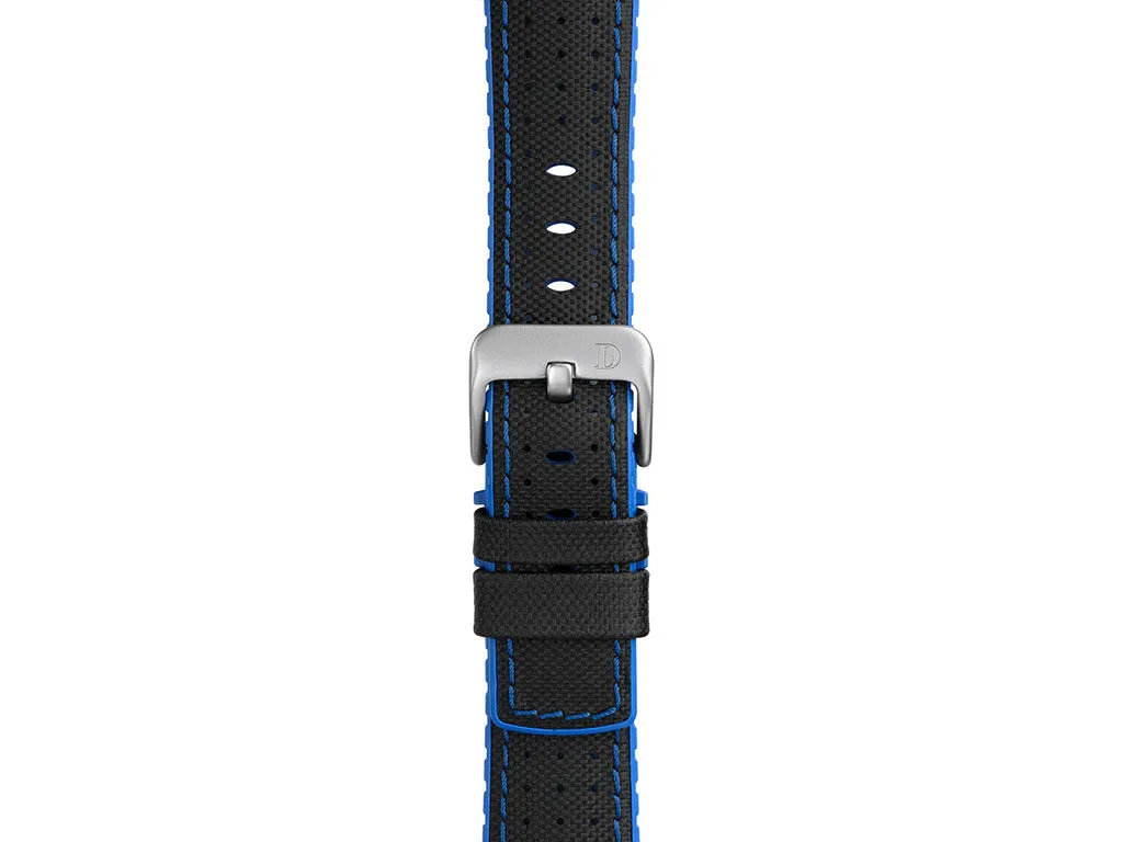 Robby Blue Leather Rubber Strap