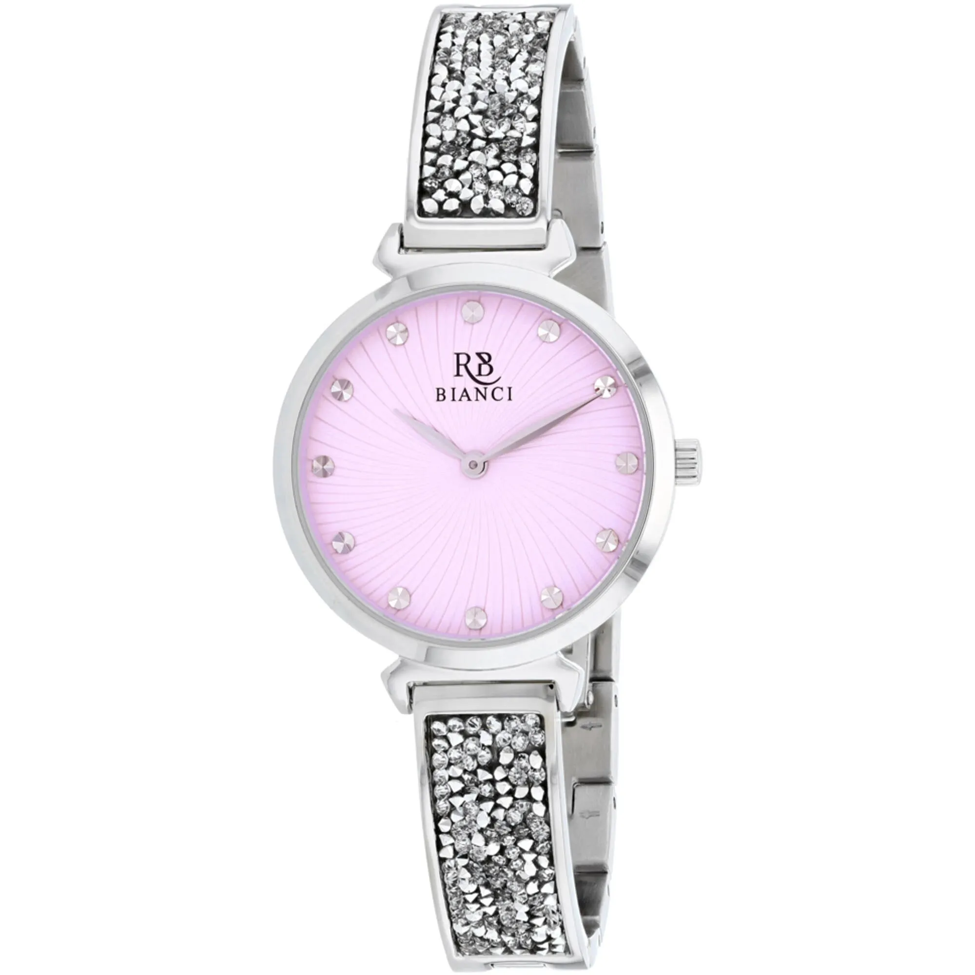 Roberto Bianci Women's Watch - Brillare Pink Dial Stainless Steel Bracelet | RB0201