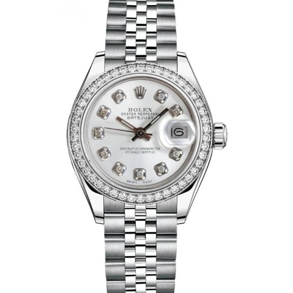 Rolex Datejust 26mm - Ref: 179384 wdj - White Dial, Stainless Steel Jubilee Bracelet Women's Watch