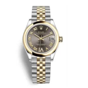Rolex Datejust 31mm - Ref: 278243-0018 - Grey Roman Diamond Dial, Two Tone Stainless Steel & 18K Yellow Gold Jubilee Bracelet Women's Watch