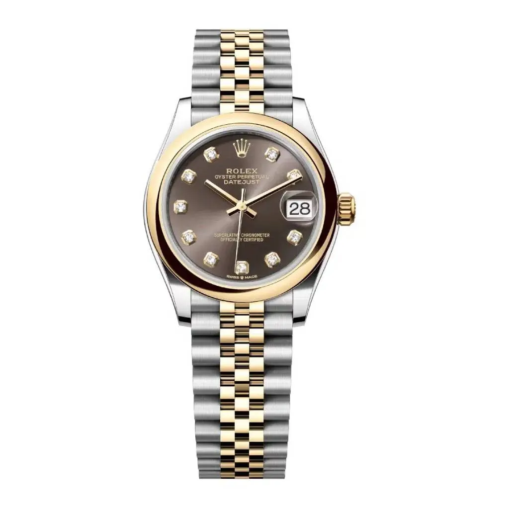 Rolex Datejust 31mm - Ref: 278243-0022 - Grey Diamond Dial, Two Tone Stainless Steel & 18K Yellow Gold Jubilee Bracelet Women's Watch
