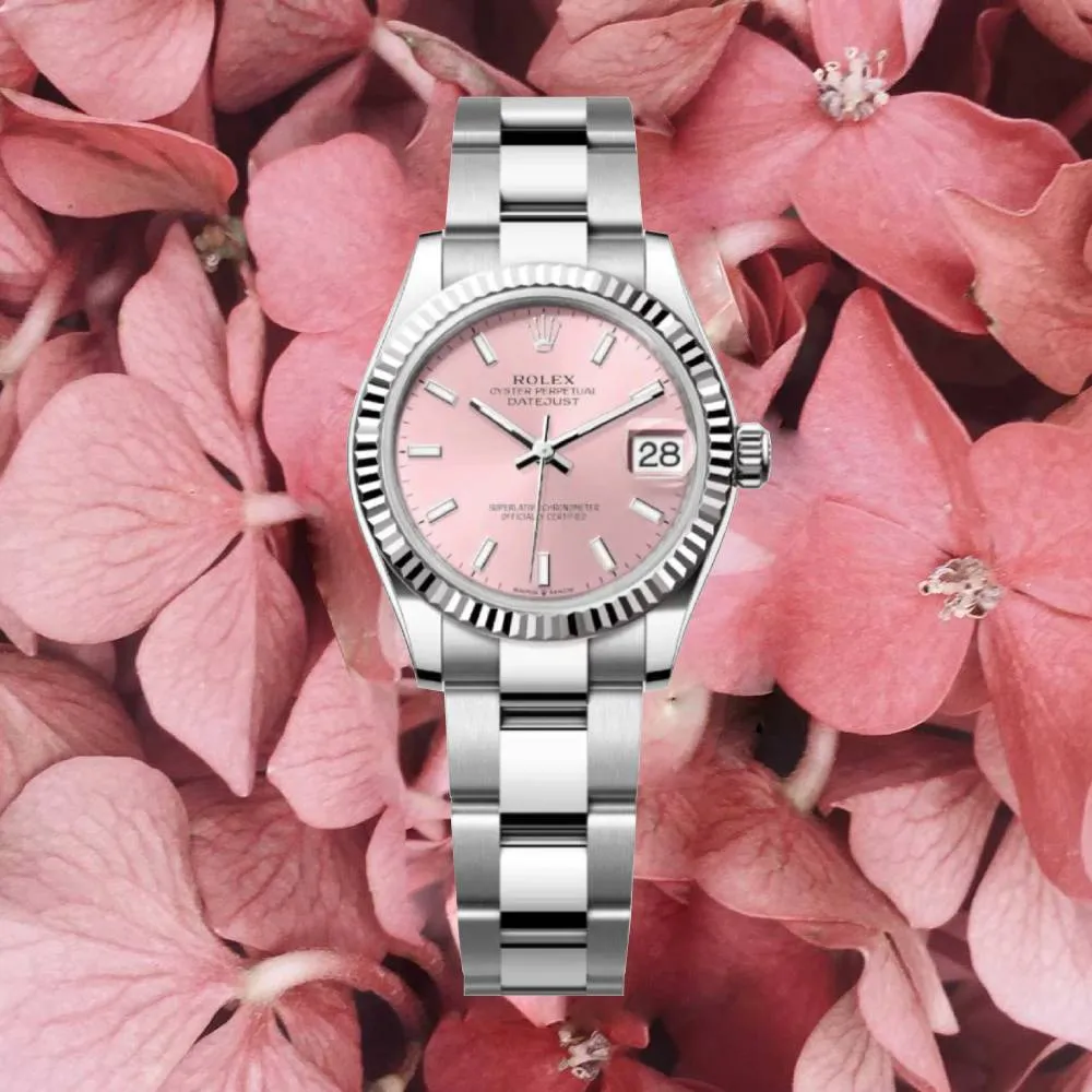 Rolex Datejust 31mm - Ref: 278274-0013 - Pink Stick Dial, Stainless Steel Oyster Bracelet Women's Watch