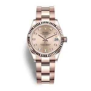 Rolex Datejust 31mm - Ref: 278275-0030 - Rose Dial, 18K Rose Gold Oyster Bracelet Women's Watch
