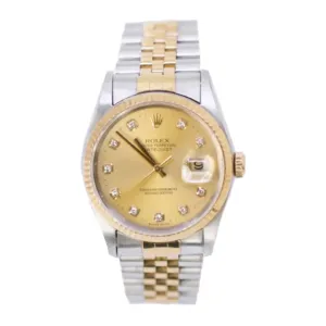 Rolex Datejust 31mm - Ref: ROL-22503 - Champagne Diamond Dial, Two Tone Stainless Steel & 18K Yellow Gold Jubilee Bracelet Women's Watch