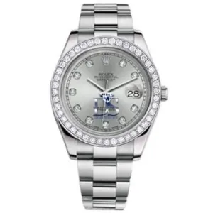 Rolex Datejust II 41mm - Ref: 116300SDDB - Silver Diamond Dial & Diamond Bezel, Stainless Steel Oyster Bracelet Men's Watch