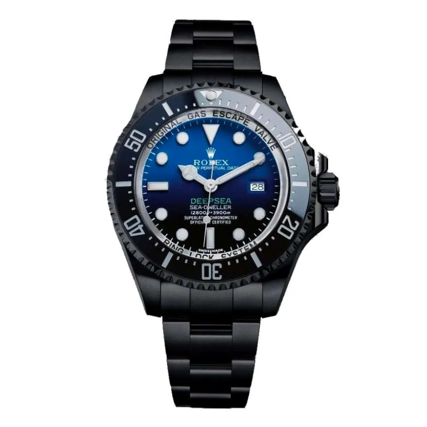 Rolex Deepsea / Sea Dweller 44mm - Ref: 116660dbl - Blue Dial & Ceramic Bezel, Black PVD Stainless Steel Oyster Bracelet Watch