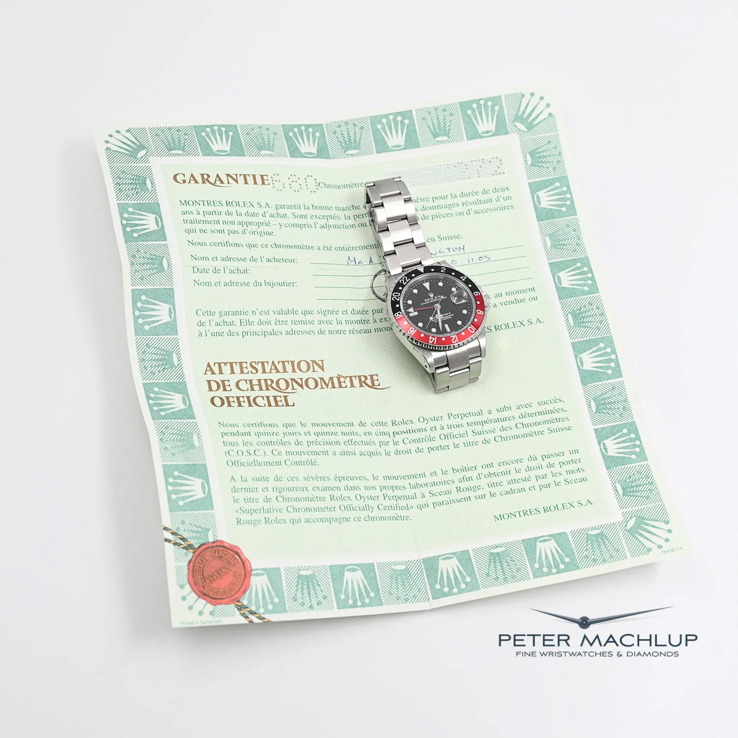 Rolex GMT Master 2 Cola 2003