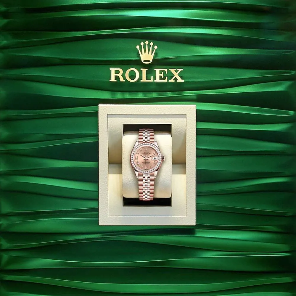 Rolex Lady Datejust 28mm - Ref: 279135rbr-0028 - Rose Dial, 18K Rose Gold Jubilee Bracelet Women's Watch
