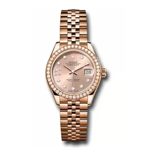 Rolex Lady Datejust 28mm - Ref: 279135rbr rs9dix8dj 1 - Rose Dial, 18K Rose Gold Jubilee Bracelet Women's Watch