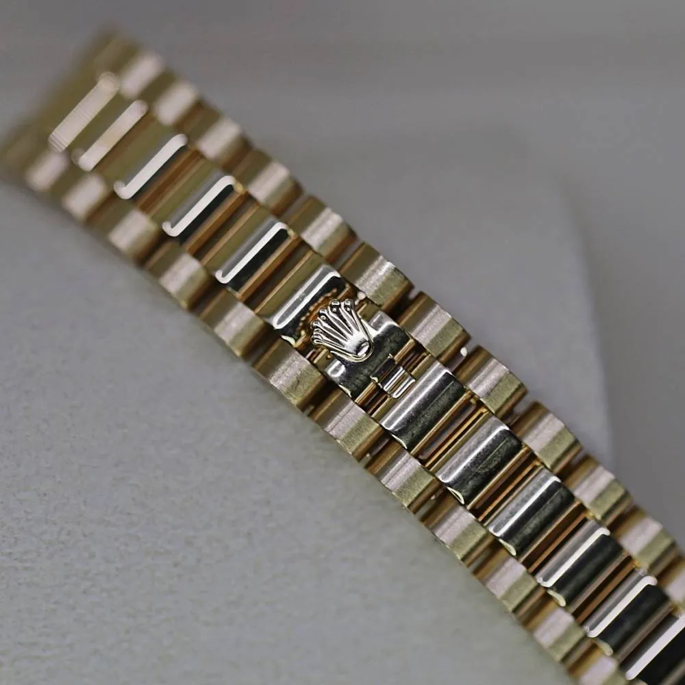 Rolex Lady Datejust 28mm - Ref: 279138rbr-0001 - Silver Dial, 18K Yellow Gold President Bracelet Women's Watch